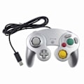 Miniatyrbilde 1 av 5: Ny Ledningsbasert Spillkontroll for Nintendo Gamecube Konsoll Wii U Konsoll sølv