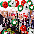 Miniatyrbillede 3 af 5: Julestjerner balloner 100 stk Glædelig Jul Party balloner Dekorationer Latex