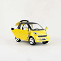 Miniatyrbilde 2 av 5: 1:32 Skala Diecast Lekebilmodell Smart Fortwo Bil Trekk Tilbake Dører Åpnbare Lyd & Lys Bil Utdannings Samling Gave Liten green