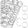 Miniatyrbillede 1 af 8: 100 stk. Binder Ringe, Løse Blade Binder Ringe, Bog Ringe, Metal Bindingsringe til Papirer, Flash Cards, Index Cards, Ringbind, Kontor, Skole, Hjem 1.2 Inch/30mm