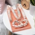 Miniatyrbild 8 av 8: Kitsch Satin Heatless Curling Set - Övernattningslockar, Värmelös Curlingband, Mjuka Lockar Utan Värme, Hårrullear - Solnedgång