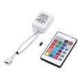 LED RGB-kontroller 24-knapps IR-fjärrkontroll DC12V Dimmer Kontrollbox för LED-strip
