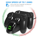 Pikkukuva 3 / 7: Kaksoislatausasema kahdelle PS4/PS4 Slim/PS4 Pro -ohjaimelle