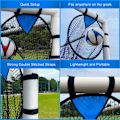 Miniatyrbillede 3 af 4: INF Fodboldmål Træningsnet 2 Pak Sort Black
