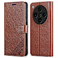 Miniatyrbillede 1 af 5: AZNS For Oppo Find X8 Pro 5G Etui Anti-Ridse PU Læder Stativ Tegnebog Telefon Cover - Brun Multicolor Brown