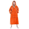 Pikkukuva 1 / 4: Puettava peittopaita naisille ja miehille, superlämmin ja mukava peittohuppari Orange