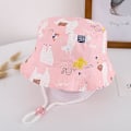 Miniatyrbilde 3 av 4: Justerbar solhatt for barn - pustende strandhatt for gutter og jenter Pink Alpaca