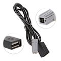 Miniatyrbillede 1 af 5: Bil Aux O Media Kabel til USB Adapter Stik til For Rav4 Ez Verso Camry