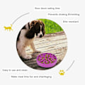 Miniatyrbild 3 av 4: 1 st Slowmatningskål för Hund, Långsam Ätningsskål för Mellanhundar, Rolig Pussel Slow Feed Halksäker Interaktiv Blo Purple