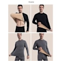 Miniatyrbillede 2 af 3: Underbukser til mænd, tyk cashmere fleece, holder varmen i sort 4XL(85-95kg)