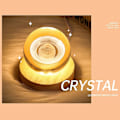 Miniatyrbillede 3 af 6: 3D Saturn Krystal Kugle Natlampe til Børn Glaskugle Natlampe med Træbase Fantasifuld Dekoration Krystal Kugle Saturn LED Galaxy Planet Natlampe Nebula