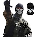 Pikkukuva 5 / 5: Yksi koko kallo aavemaski Call of Duty -maski musta koko kasvot pyöräilyyn