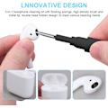 Pikkukuva 8 / 8: Puhdistussarja, 3-in-1 Airpod-puhdistuskynä sienellä, langattomat kuulokkeet puhdistuskynä, monitoiminen kuulokkeiden puhdistussarja pölyn poistamiseen kuulokkeista ja matkapuhelimista