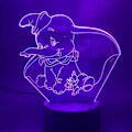 Miniatyrbillede 1 af 5: 3D Natlampe 3D Led Natlampe Dumbo Sød Baby Nat