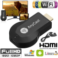 Miniatyrbilde 2 av 5: AnyCast M12 Plus WiFi-mottaker Airplay Display Miracast HDMI-TV Svart 1 stk