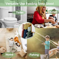 Miniatyrbild 5 av 5: 18 cm hög - Bärbar pall i blå plast för barn och vuxna - H CDQ