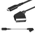 Miniatyrbillede 4 af 4: Scart til HDMI-konverter Audio Video Adapter til Hdtv/dvd/set-top Box/ps3/pal/ntsc null none