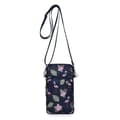 Multifunctional Bag for Large Screen Phone and Accessories with Adjustable Strap Flamingo Pattern