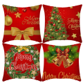 Miniatyrbilde 1 av 5: Julkuddfodral Jultomten Snögubbe, case Merry Bright Let It Snow Kuddfodral, 18 x 18 tum, 4-pack
