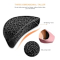 Miniatyrbillede 2 af 4: 2 par bløde svampeskoindsatser Foot Brace Sho Filler Unisex skoindsatser til at få store sko til at passe en størrelse (sort)