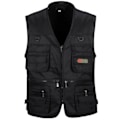 Miniatyrbillede 3 af 5: Udendørs fiskevest til mænd Jakt Vandring Udendørs vestlomme Khaki- Perfekt khaki 2XL