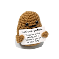Miniatyrbillede 1 af 5: Sjov positiv kartoffel hæklet kartoffeldukke 3 3 3 3 3