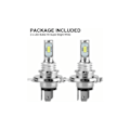 Pikkukuva 4 / 4: GRYMT 2 kpl H4 9003 Hb2 LED-ajovalopolttimot, pakkauksessa 6500K Xenon White, kauko- ja lähivalot, Hi/Lo, plug and play.