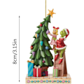 Miniatyrbilde 5 av 5: 2023 jul akryl hengende pynt, jul Thanksgiving ferie Träheng Grønn juletre dekorasjon for hjem Holiday Party Gaver Party F