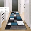 Miniatyrbild 3 av 5: Kökmatta framför diskbänk Tvättbar halkfri hallmatta Lång absorberande moderna geometriska mönster Vardagsrum Sovrumsmatta för sovrum Unga vuxna