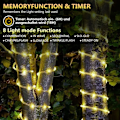 Miniatyrbild 2 av 5: LED-slingor - 30M - Varmvit inomhus/utomhus - IP44 - Ljusslinga