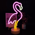 Miniatyrbillede 1 af 4: Flamingo neonskilt Rosa Flamingo gave til kvinder LED neon lysskilte til soveværelse Flamingo lys til piger Værelsesindretning USB/batteri
