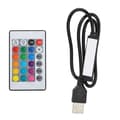 USB Bluetooth RGB Lyslistkontroller med fjernkontroll for 4-pinners 5V LED-lyslist_tfrf