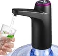 Bärbar elektrisk vattendispenserpump, USB-uppladdningsbar, 600 ml, tvåfärgad strömindikator, för 2 till 5 gallon flaskor, hem och camping