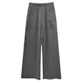 Miniatyrbillede 5 af 5: Dammode Casual Lösa Breda Ben Byxor Byxor Byxor Gray S zdq