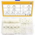 Miniatyrbilde 1 av 5: 600 stk Nylon Flatbrikke Sortiment Sett Plastbrikker