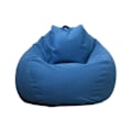 Miniatyrbild 1 av 4: Extra stor Sittpuff Stolar Soffa Överdrag Lazy Lounger För Vuxna Barn Inomhus (gratis frakt) Blå 100x120cm