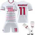 Miniatyrbillede 1 af 2: 22-23 AC Milan udebanetrøje #11 Zlatan Ibrahimovic fodboldtrøje XL XL