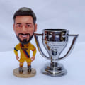 Pikkukuva 1 / 4: Jalkapallofanien bobblehead Real Madrid Cairo Levan malli Vieras Messi Keltainen Vieras Messi Keltainen