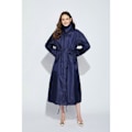 Miniatyrbillede 3 af 5: Snygg lång regnjacka unisex regnponcho med vattentät ficka med lock XL