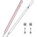 Miniatyrbilde 1 av 8: Stylus for iPad, 2-pack, 2-i-1 Disk Stylus for Touchscreens, Capacitive Stylus with Magnetic Cap, Compatible with iPad iPhone Pro Android