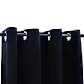 Pikkukuva 3 / 5: Pimennysverhot renkailla 2 kpl musta sametti 140x225 cm Musta Black Svart