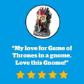 Miniatyrbilde 3 av 3: Game of Gnomes - Morsom hagegnom, håndmalt, værbestandig, keramikk,