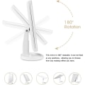 Miniatyrbilde 2 av 3: Sminke speil, 3 sider Sminke speil Bord speil med 21 led Foldbar Dimbar 180 grader Justerbar rotasjon 1x 2x 3x