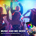 Miniatyrbillede 4 af 10: LED-lyskæde 15M, PSTAR Bluetooth LED-lyskæde RGB 24V med IR-fjernbetjening App-styret musiktilstand EU EU jeg