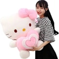 Pikkukuva 4 / 5: 11,8 tuuman söpö Hello Kitty -pehmolelu, sisustus vauvalle, pehmolelu, pehmolelu, syntymäpäivälahja ystävänpäivänä. (Vaaleanpunainen)
