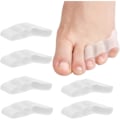 Miniatyrbild 1 av 5: Tåavskiljare i bitar, små tåskydd, Soft Gel Toe Correctors, Trehåls tåseparator för Superpo Toes