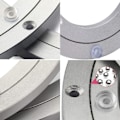 Miniatyrbilde 2 av 3: Aluminiumlegering Lazy Susan skivspelare, Heavy Duty Lazy Susan skivspelare, roterende lager Lazy Susan, glatt rundt spisebord (18 tommer)
