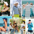 Miniatyrbillede 7 af 7: Solhatte til kvinder UV-beskyttelse Solskærm Bred Skygge Sommerhatte med hestehale 2 Pack Black