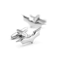 Miniatyrbild 5 av 5: 1 Pair Men's Cufflinks Bat Shape Polished Solid Color Anti-rust Copper Sleeve Fixing Organization We