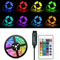 Miniatyrbilde 4 av 5: 5V USB LED-lysstripe RGB LED-lysstripe 2835 5050 LED-tape L RGB 5M